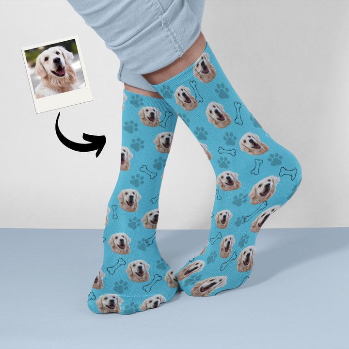 Personalisierte Hundesocken - Pfotenglück