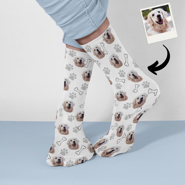 Personalisierte Hundesocken - Pfotenglück