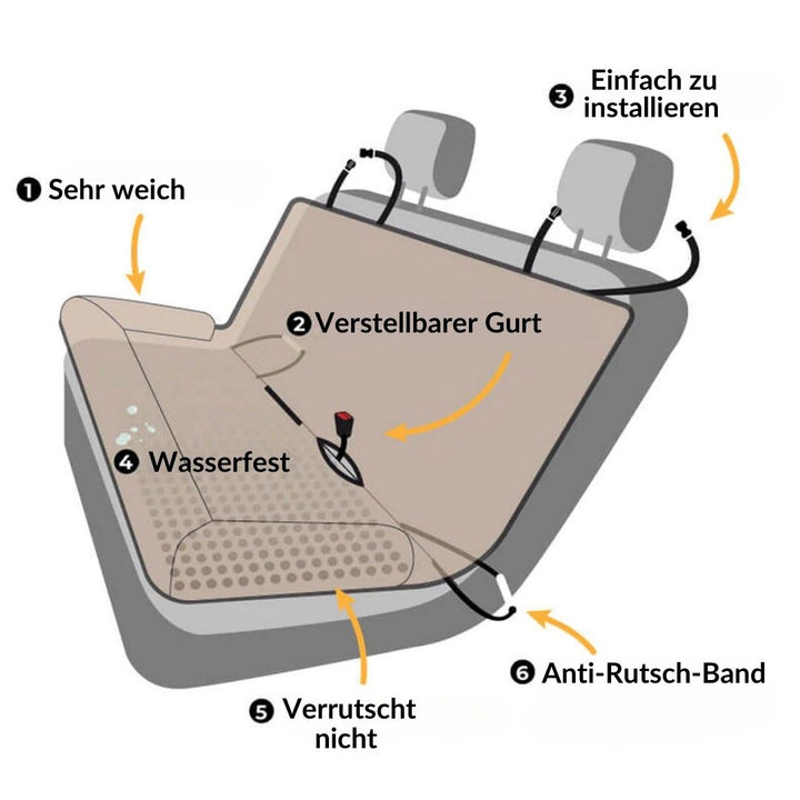 *NEW* Emmalove - Waterproof car dog protection 